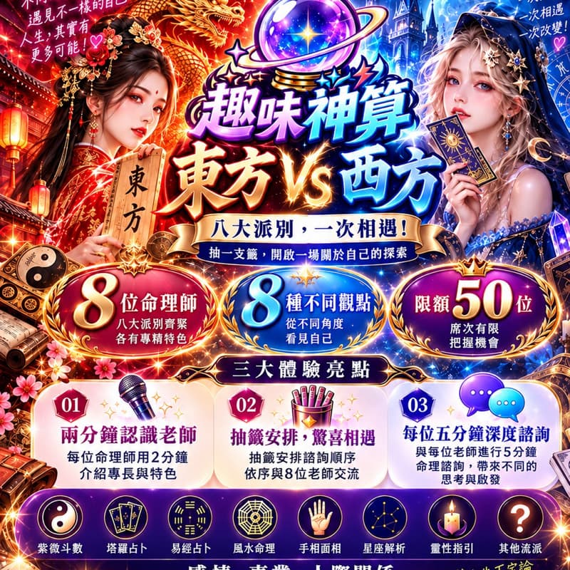 🔮 趣味神算|八大派別,一次相遇!