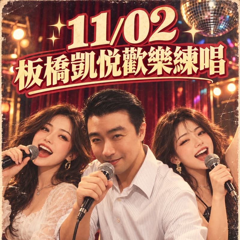 1102板橋凱悅KTV 小團開唱(暫滿)