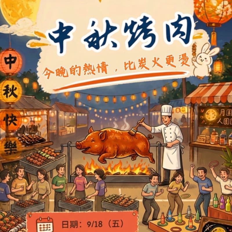中秋烤乳豬