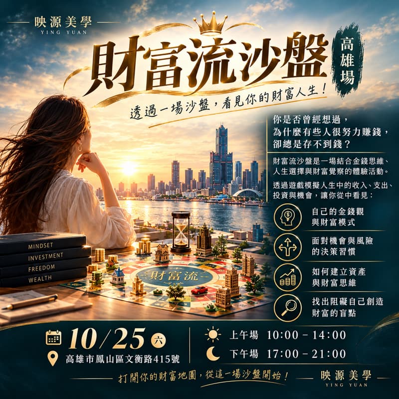💰 為什麼你一直努力賺錢,卻還是留不住錢?來玩一場看懂自己的財富遊戲!