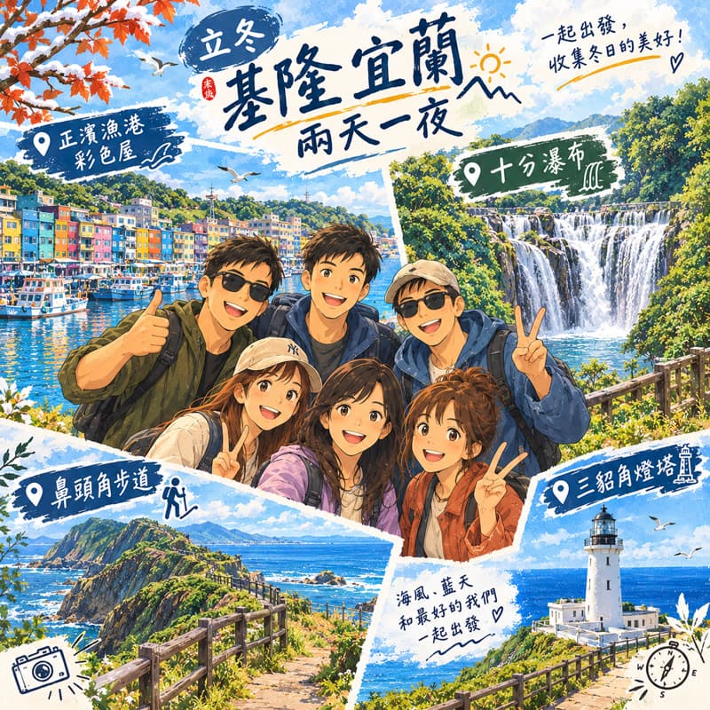 🎋立冬🎋基隆宜蘭兩天一夜🐚🪸#新手友善