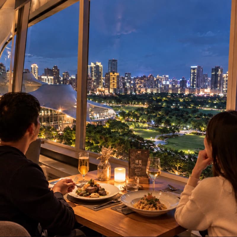 台中歌劇院x堁夏咖啡,午後放空