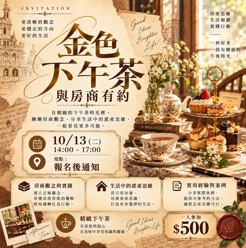 🫖 優雅的房商下午茶🍰