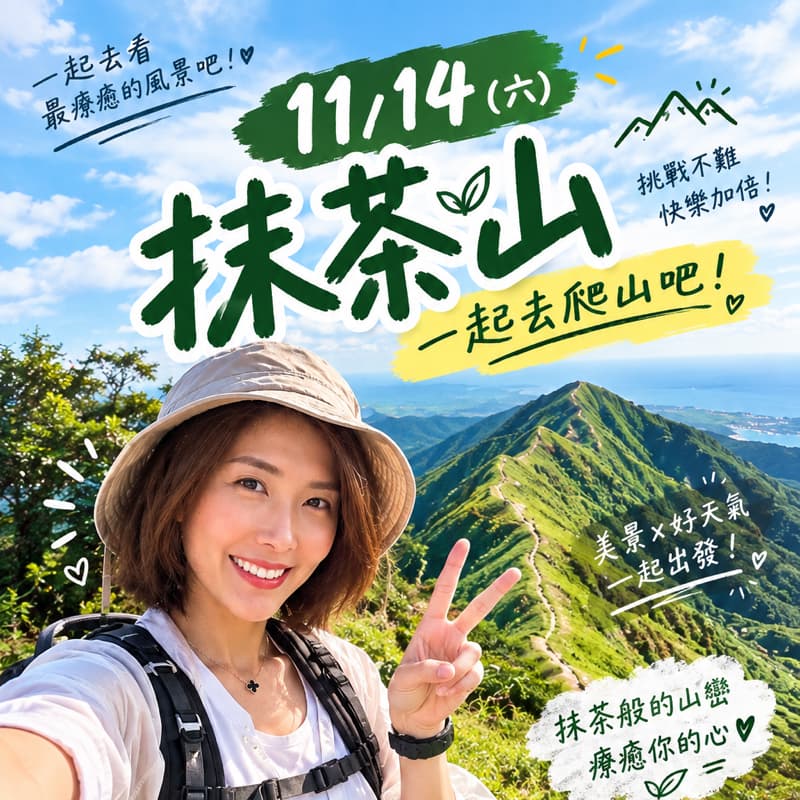 尋覓山友們 秋意濃爬抹茶山唄🍵⛰️