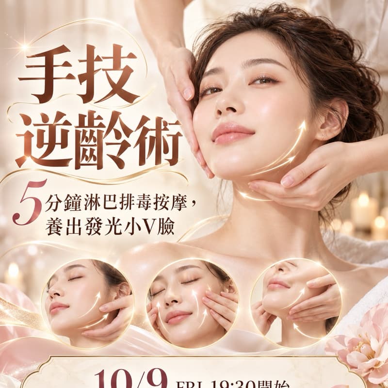 合作活動|手技逆齡・養出發光小V臉 ✨🌸 歡迎跟我一起來參加