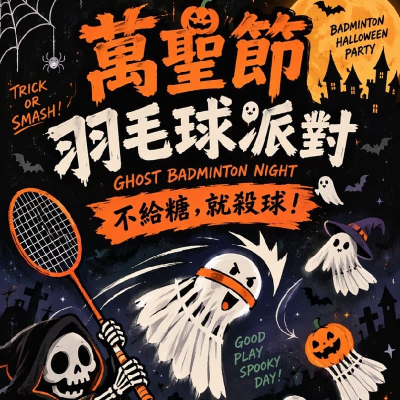 竹北維特羽毛球🏸 #新手友善 #萬聖開桌