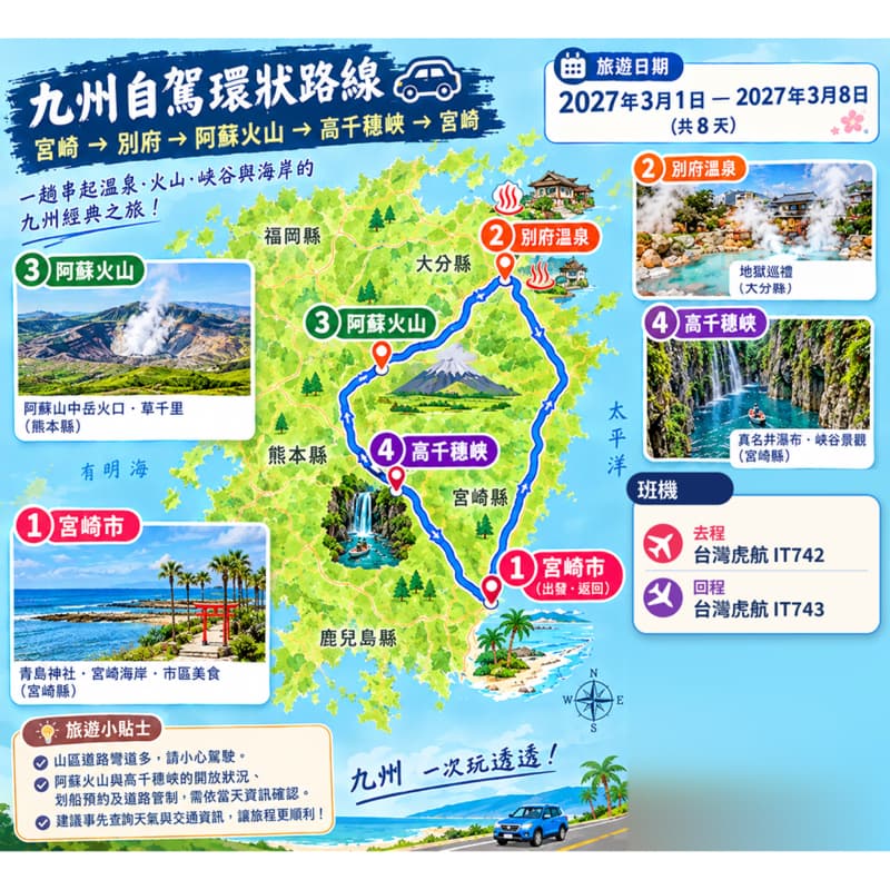 2027九州宮崎進出・自駕 🇯🇵