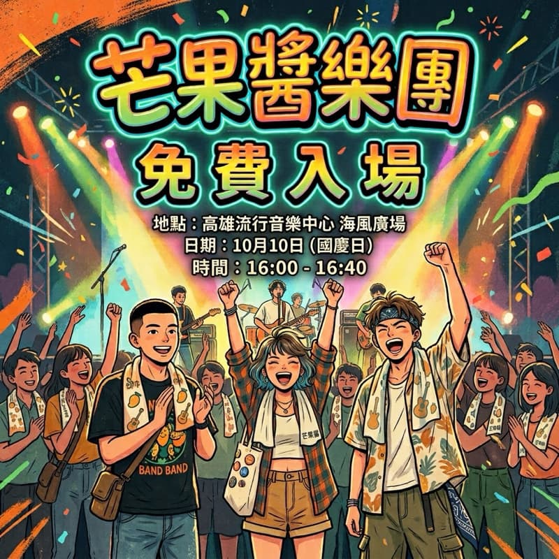 10/10 (六)高雄流行音樂中心海風廣場芒果醬