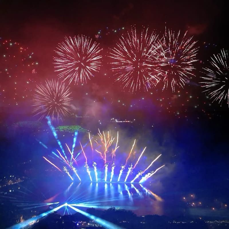 新竹逛市集、青草湖看煙火🎆