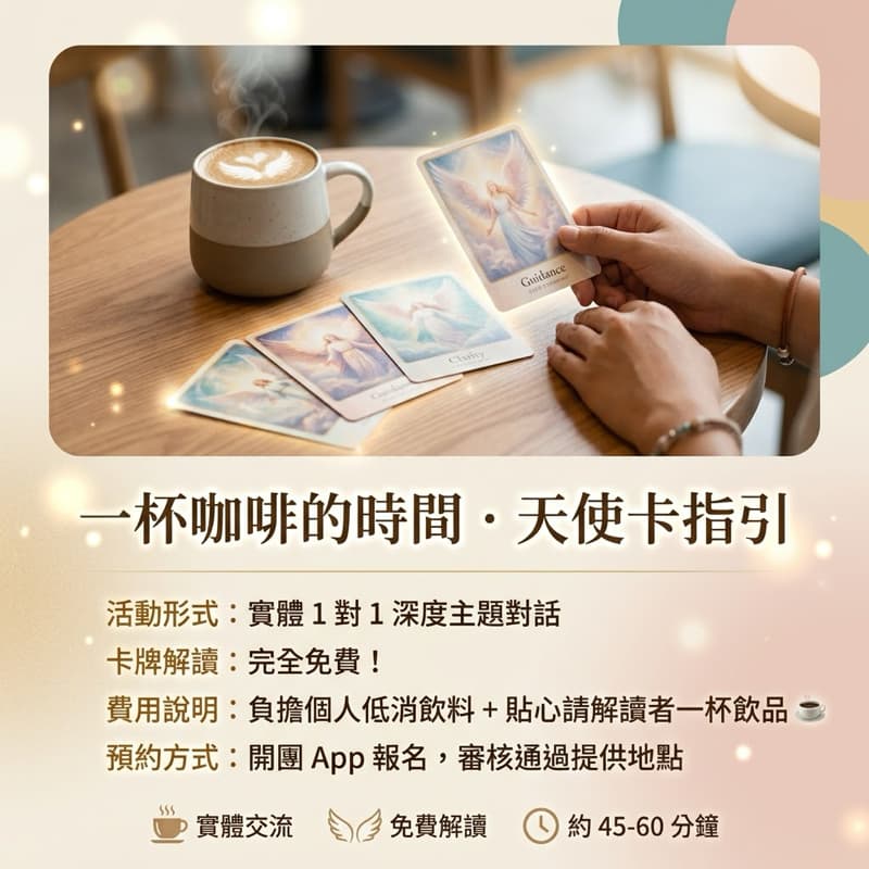 【一杯咖啡的時間】天使卡牌主題指引|聽聽直覺與潛意識的聲音