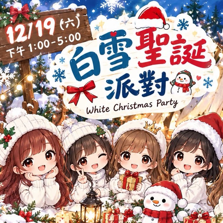 12/19(六)白雪聖誕派對