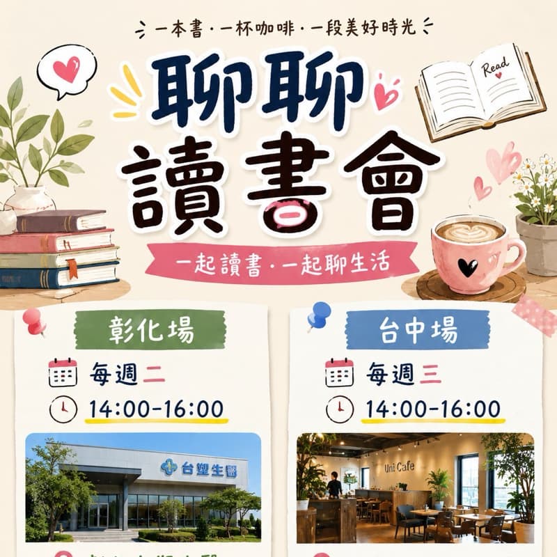 聊聊讀書會-台中西屯