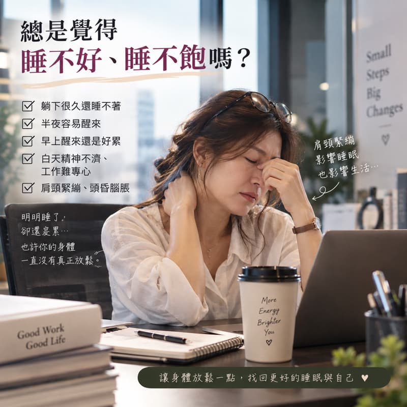 肩頸放鬆-好助眠體驗