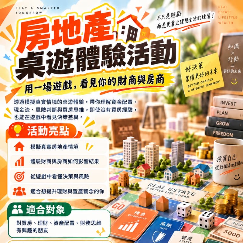 體驗房地產實戰桌遊