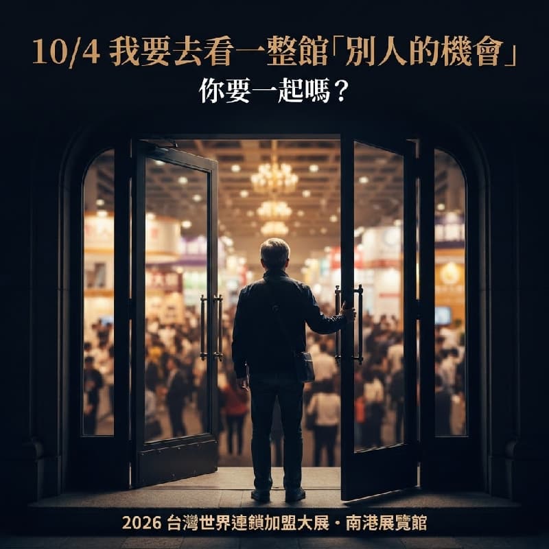 10/4,我要去看一整館「別人的機會」
你要一起嗎?