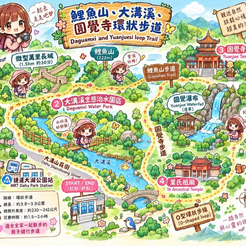 12/20鯉魚山、大溝溪、圓覺寺步道O型環狀路線