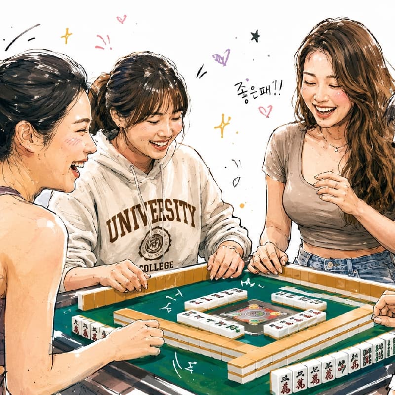 2個女生想打牌,缺一了(潭子)