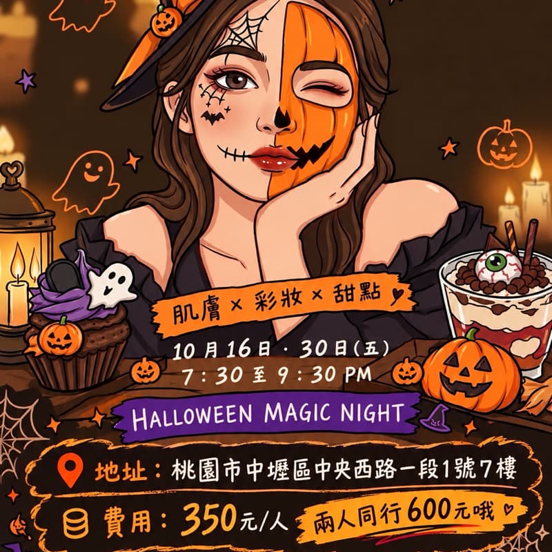 萬聖美容彩妝小型派對
