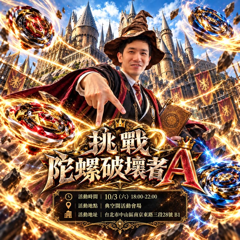 戰鬥陀螺挑戰!體驗戰鬥陀螺