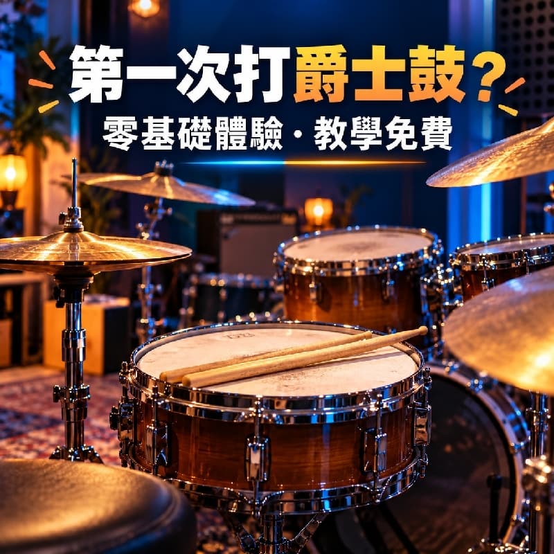 🥁 爵士鼓零基礎體驗|你的第一堂打鼓課!