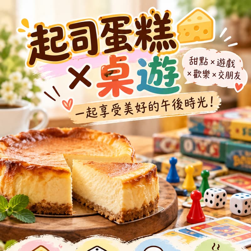 起司蛋糕DIY+桌遊