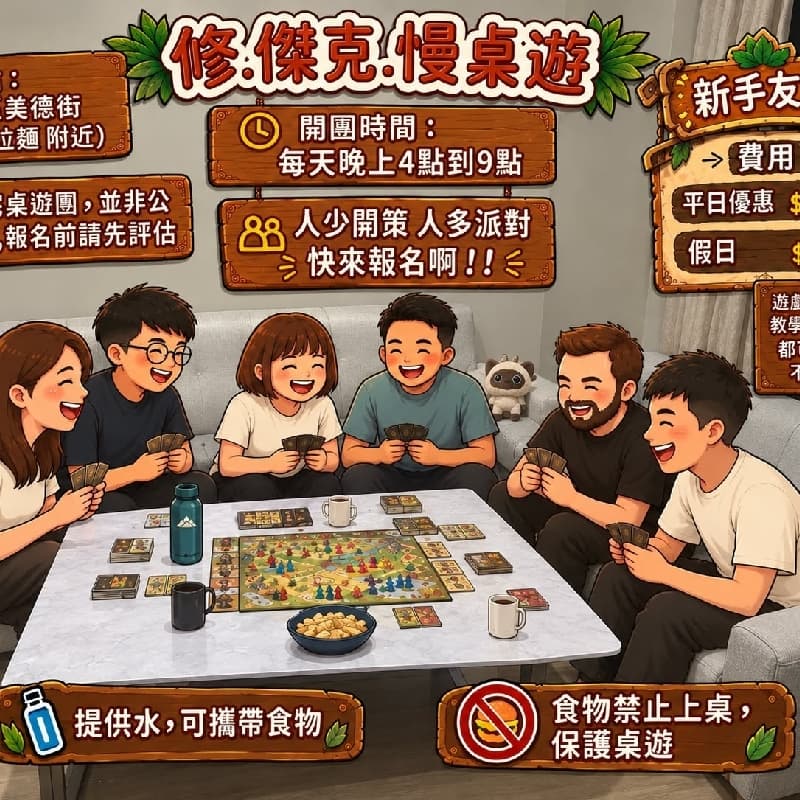 修.傑克.慢桌遊團(北區/新手友善)