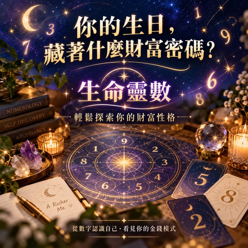 你的生日,藏著什麼財富密碼?🔮|生命靈數探索