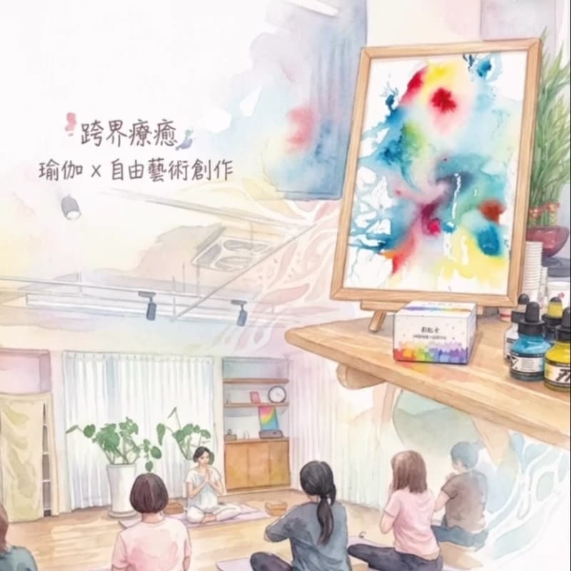瑜伽x繪畫跨界活動 療癒身心 #瑜伽 #畫畫 #療癒