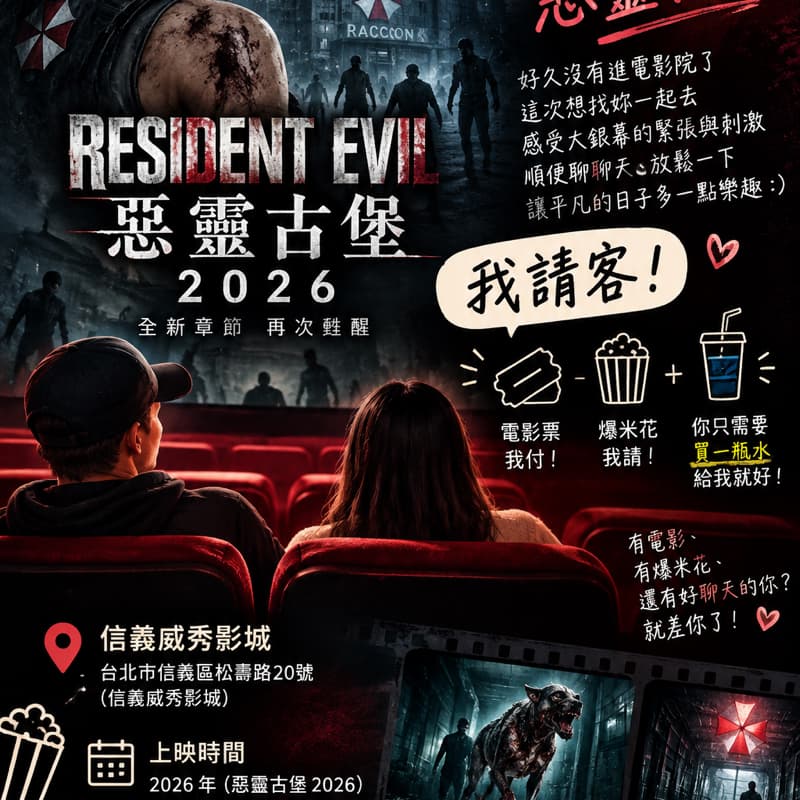 🎬 徵人一起看電影!🍿