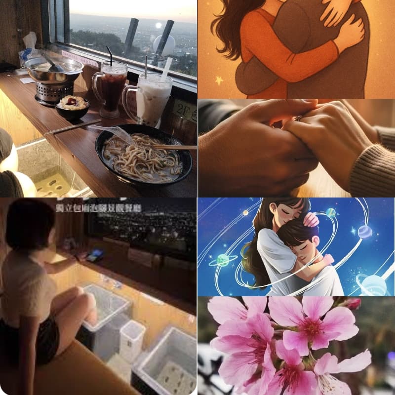 誰想請我吃好吃的美食呢?想找個舒服的地方(地點:台中)希望你也可以給我提議。共兩人,一個溫暖的滿滿愛的擁抱,賞景,放鬆,舒壓,療癒